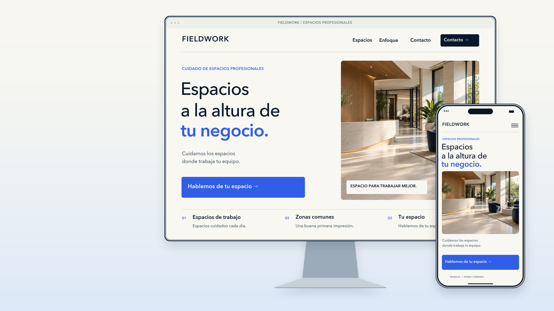 Demostración conceptual FIELDWORK: diseño web de TRELLVORA